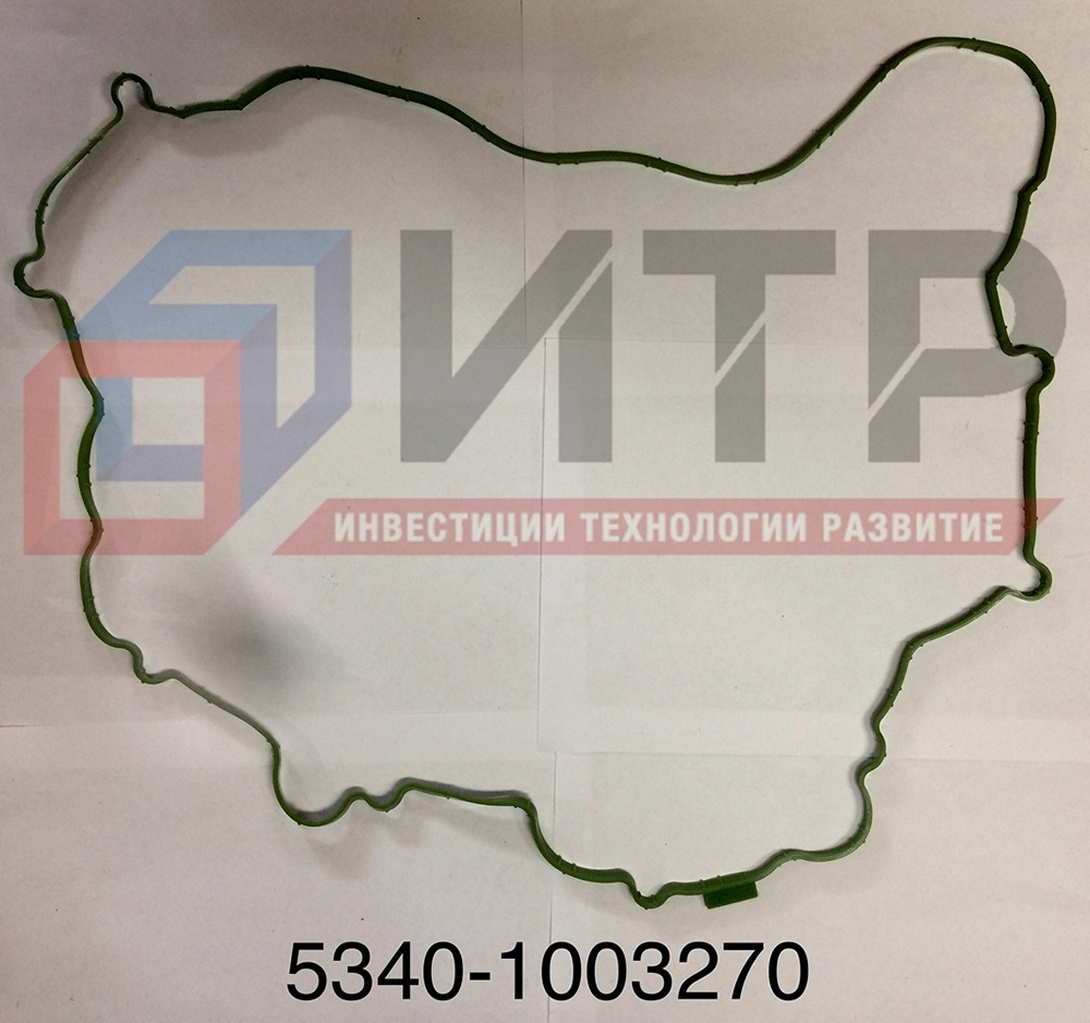 Прокладка клап крышки ЯМЗ-534 зеленый силикон "ПТП"